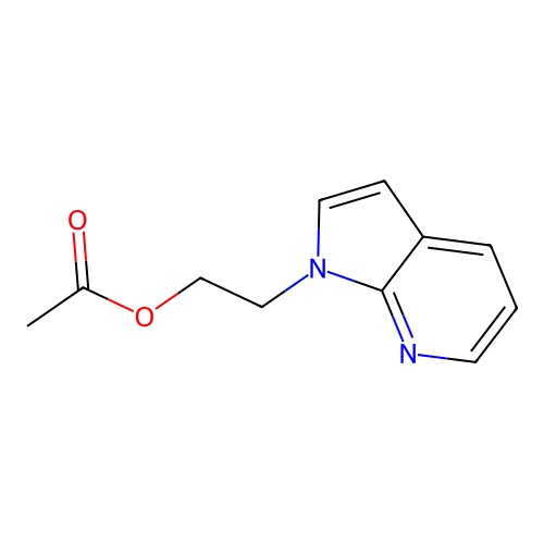 1h-Pyrrolo[2,3-b]pyridine-1-ethanol,acetate(ester) structure