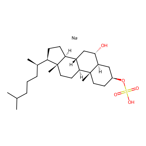 6-Hydroxycholestan-3-yl sulfate structure