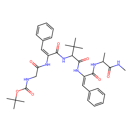 Boc-gdfldfa-nhme structure