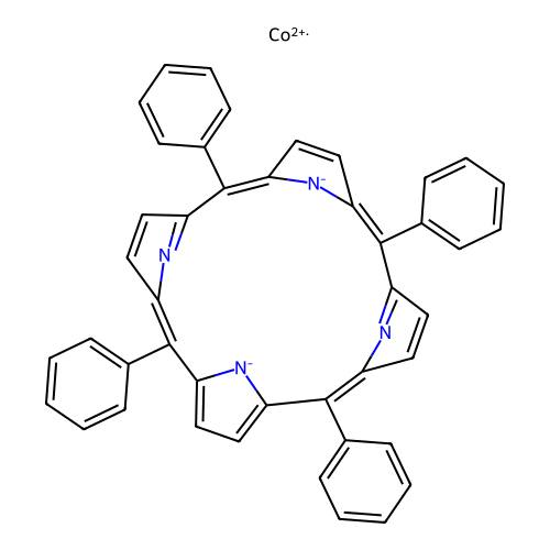 5,10,15,20-Tetraphenyl-21H,23H-porphine cobalt(II) structure