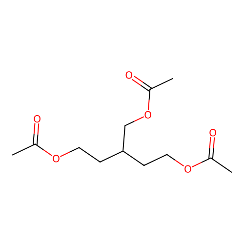 [5-Acetyloxy-3-(acetyloxymethyl)pentyl] acetate structure