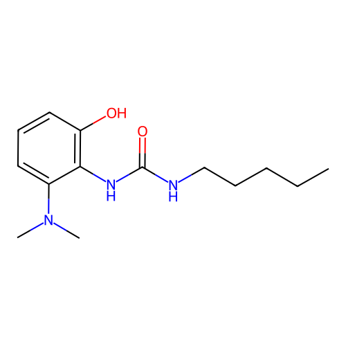 1-[2-(Dimethylamino)-6-hydroxyphenyl]-3-pentylurea structure