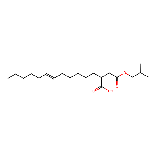 Butanedioic acid, 2-(dodecen-1-yl)-, mono(2-methylpropyl) ester structure