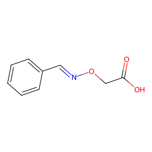 2-((1E)-2-phenyl-1-azavinyloxy)acetic acid structure