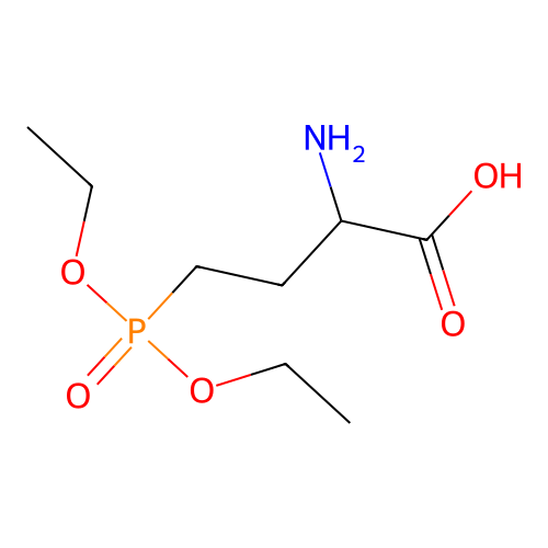 2-Amino-4-diethoxyphosphorylbutanoic acid structure