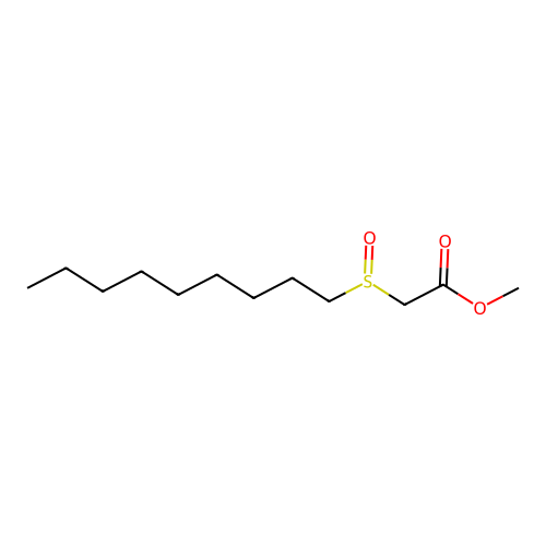 Methyl 2-nonylsulfinylacetate structure