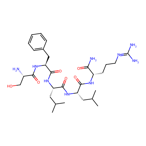 H-Ser-phe-leu-leu-arg-NH2 structure