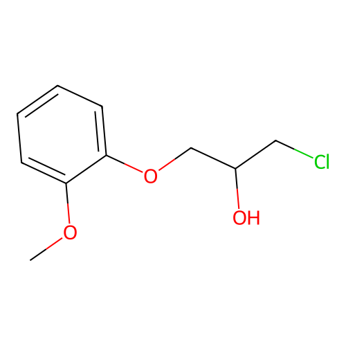 2-Propanol, 1-chloro-3-(2-methoxyphenoxy)- structure