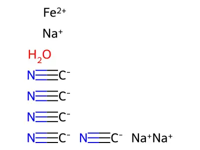 Aquapentacyanoferrate structure