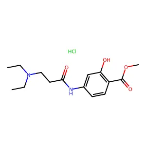 Salicylic acid, 4-(3-(diethylamino)propionamido)-, methyl ester, hydrochloride structure