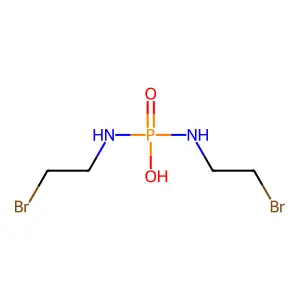 N,N'-双(2-溴乙基)磷酰二胺酸 structure