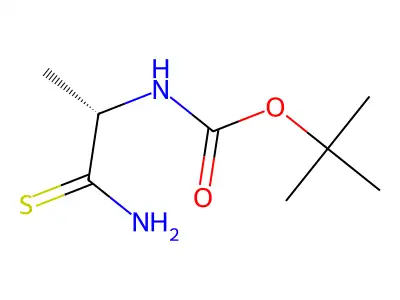 tert-butyl N-(1-carbamothioylethyl)carbamate structure