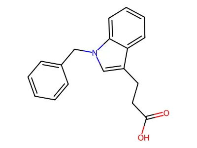 3-(1-Benzyl-1H-indol-3-yl)propanoic acid structure