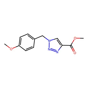 methyl 1-[(4-methoxyphenyl)methyl]-1H-1,2,3-triazole-4-carboxylate structure