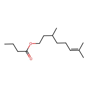 丁酸香茅酯 structure