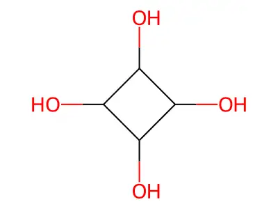 Cyclobutane-1,2,3,4-tetrol structure