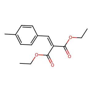 Diethyl ((4-methylphenyl)methylidene)propanedioate structure