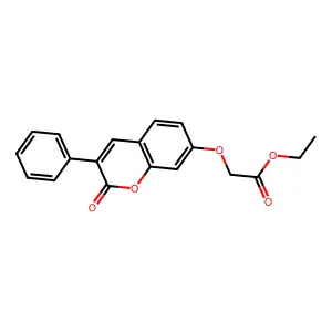 ethyl 2-[(2-oxo-3-phenyl-2H-chromen-7-yl)oxy]acetate structure
