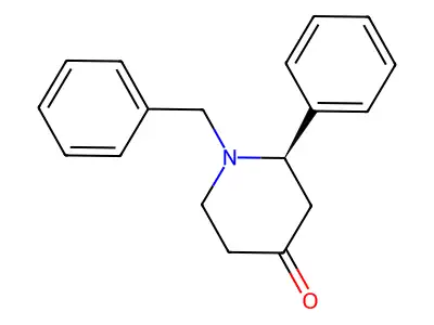 1-Benzyl-2-phenylpiperidin-4-one structure