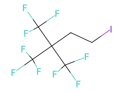 1,1,1-Trifluoro-4-iodo-2,2-bis(trifluoromethyl)butane structure