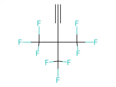 4,4,4-Trifluoro-3,3-bis(trifluoromethyl)but-1-yne structure