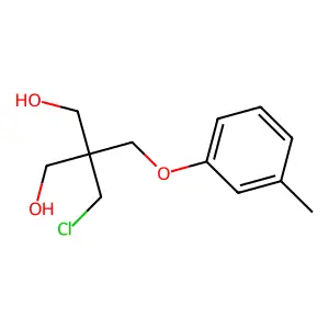 1,3-Propanediol, 2-(chloromethyl)-2-((m-tolyloxy)methyl)- structure