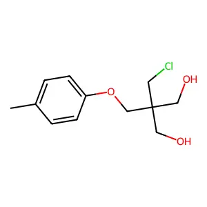 1,3-Propanediol, 2-(chloromethyl)-2-((p-tolyloxy)methyl)- structure