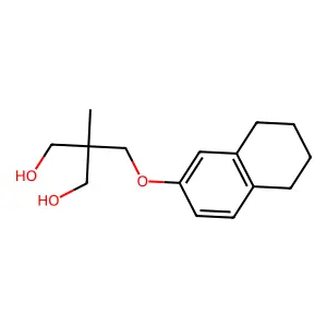 1,3-Propanediol, 2-methyl-2-(((5,6,7,8-tetrahydro-2-naphthyl)oxy)methyl)- structure