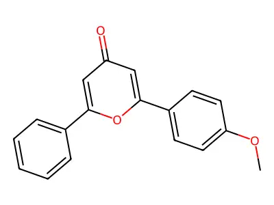 2-(4-Methoxyphenyl)-6-phenyl-4H-pyran-4-one structure