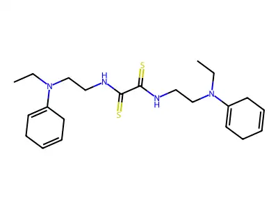 Oxamide, N,N'-bis(2-(N-ethyl-m-toluidino)ethyl)dithio- structure