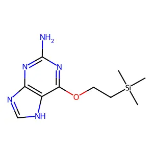 1H-Purin-2-amine, 6-[2-(trimethylsilyl)ethoxy]- structure