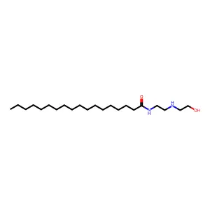 N-(2-((2-hydroxyethyl)amino)ethyl)stearamide structure