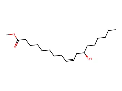 Methyl 12-hydroxyoctadec-9-enoate structure