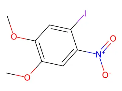 1,2-Dimethoxy-4-iodo-5-nitrobenzene structure