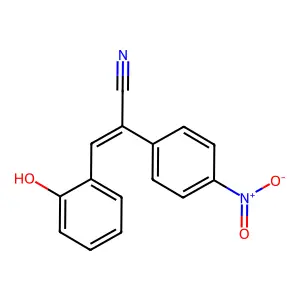 3-(2-Hydroxyphenyl)-2-(4-nitrophenyl)prop-2-enenitrile structure