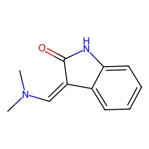 2H-Indol-2-one, 3-[(dimethylamino)methylene]-1,3-dihydro-, (Z)- structure