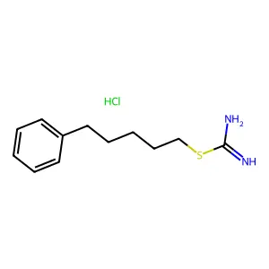 Pseudourea, 2-(5-phenylpentyl)-2-thio-, monohydrochloride structure