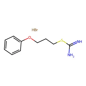 Pseudourea, 2-(3-phenoxypropyl)-2-thio-, hydrobromide structure