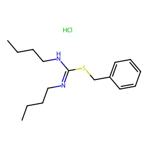 Pseudourea, 2-benzyl-1,3-dibutyl-2-thio-, hydrochloride structure