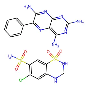Hydrochlorothiazide; Triamterene structure