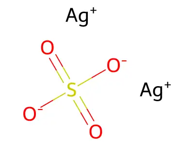 硫酸银 structure