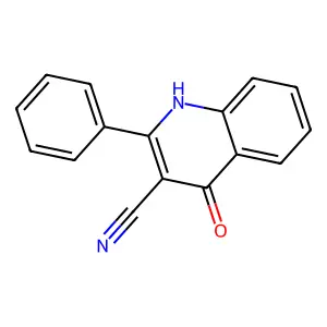4-氧代-2-苯基-1,4-二氢喹啉-3-甲腈 structure