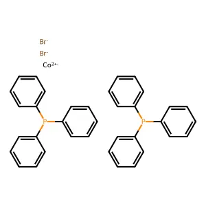 Dibromobis(triphenylphosphine)cobalt structure