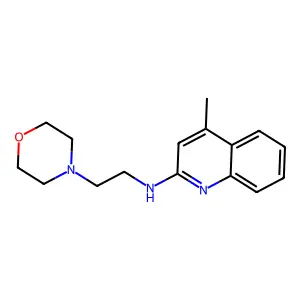 4-甲基-N-(2-吗啉-4-基乙基)喹啉-2-胺 structure