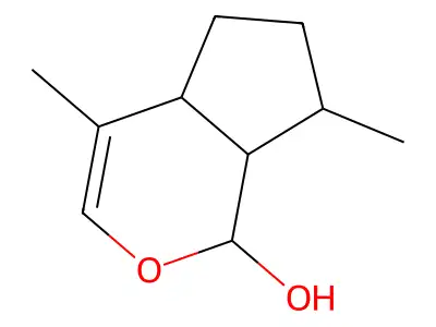 Cyclopenta[c]pyran-1-ol, 1,4a,5,6,7,7a-hexahydro-4,7-dimethyl- structure