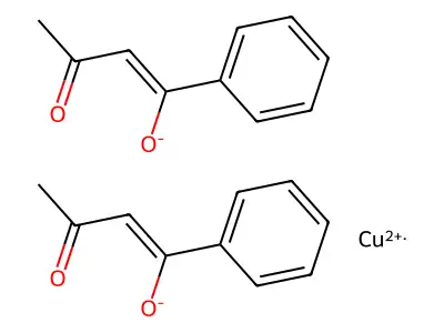 Copper(II) benzoylacetonate structure