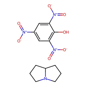2,4,6-Trinitrophenol--hexahydro-1H-pyrrolizine (1/1) structure