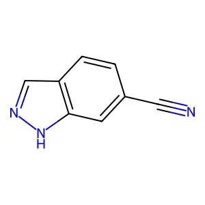 1H-吲唑-6-甲腈 structure