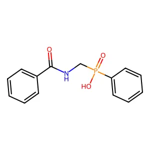 Phosphinic acid, [(benzoylamino)methyl]phenyl- structure