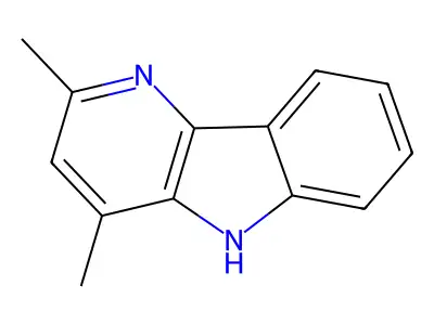 2,4-dimethyl-5H-pyrido[3,2-b]indole hydrochloride structure